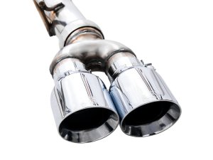 GMC Sierra 1500 AT4X Performance Exhaust - Rear - AWE Tuning - Cat Back 0FG - Chrome Silver - `22-`23